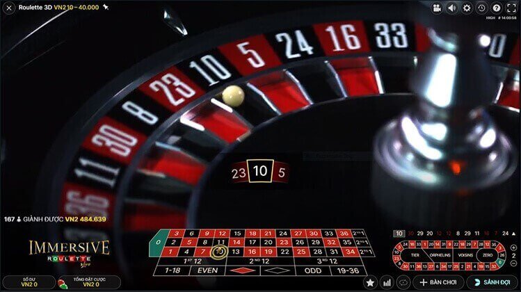 Trả thưởng Roulette công bằng tại W88