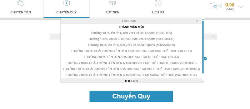 chọn khuyến mãi áp dụng