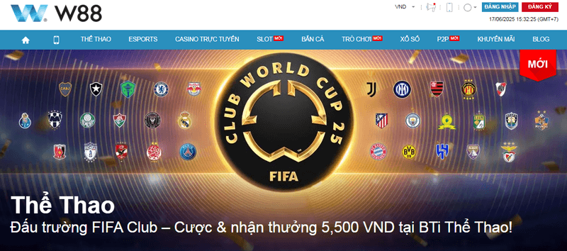 giới thiệu cược bóng đá W88