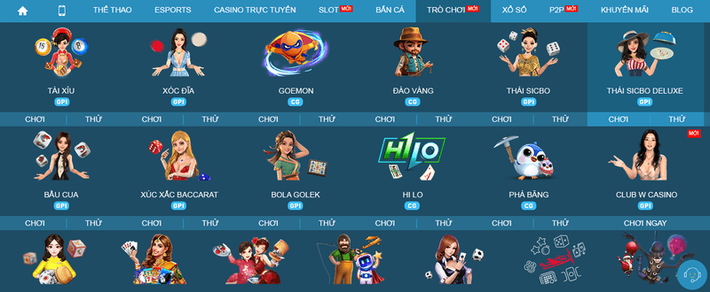 giới thiệu trò chơi w88