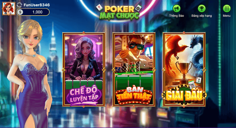 poker mạt chược w88