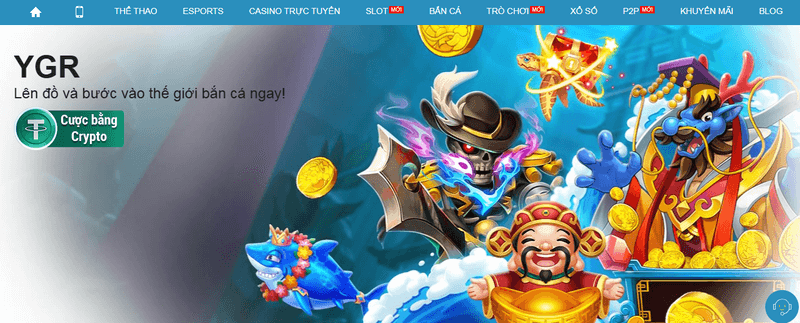 sảnh bắn cá YGR
