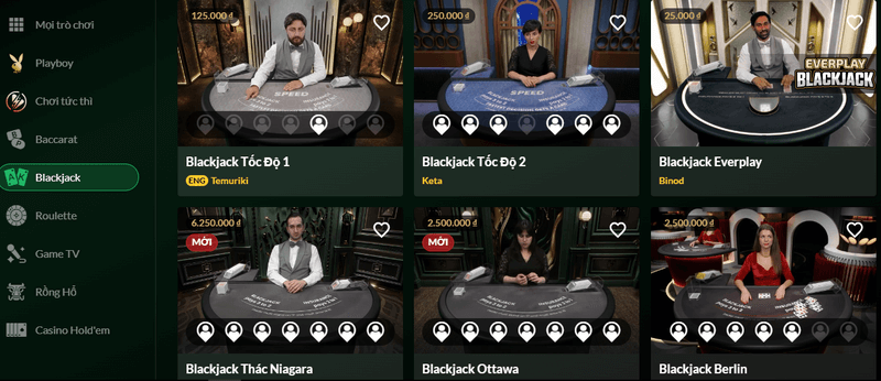 thuật ngữ blackjack phổ biến